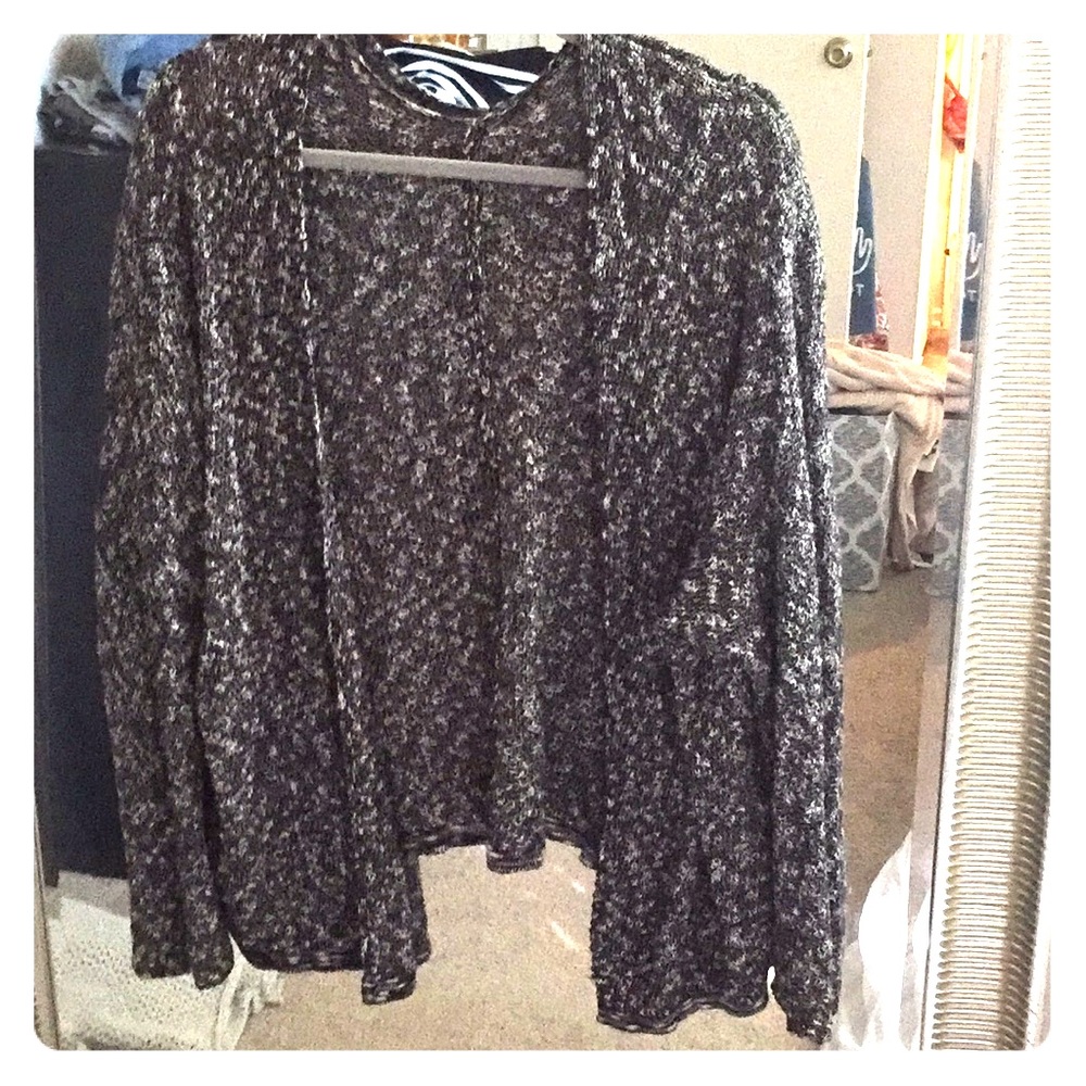 BRANDY MELVILLE-Grey Open Cardigan-One Size